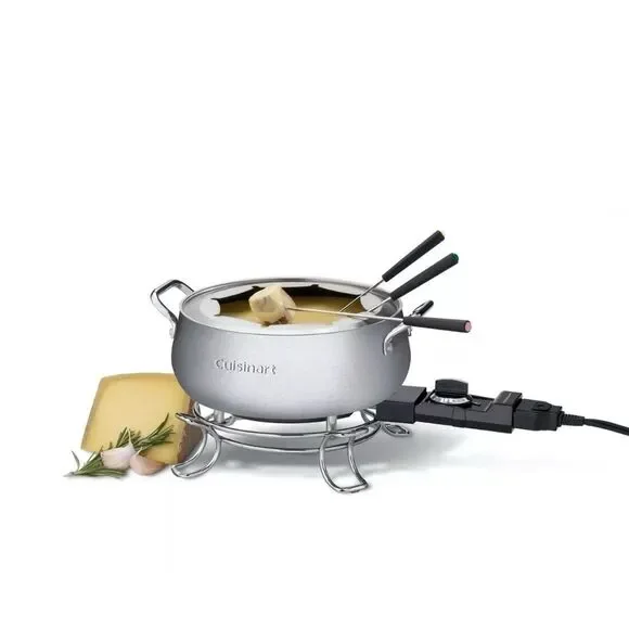 New Open Box Cuisinart Electric Fondue Pot CFO-3SS *Missing Forks* - Picture 10 of 10